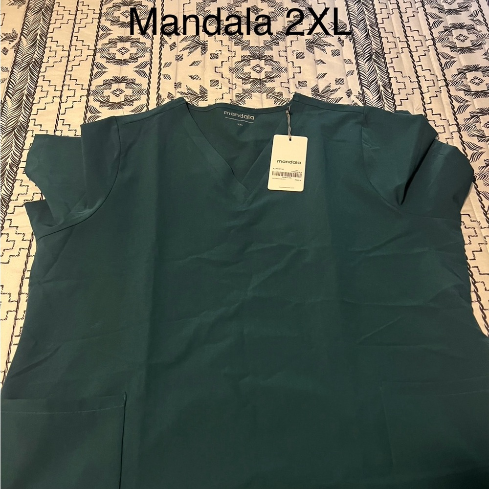 Mandala Scrub Top